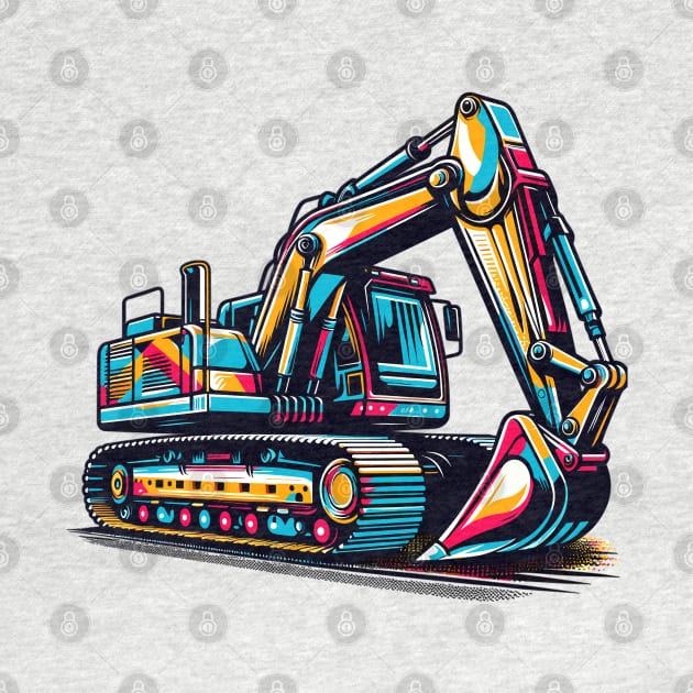 Excavator by Vehicles-Art